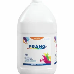 Prang Ready-To-Use Tempera Paint, 128 Oz., White