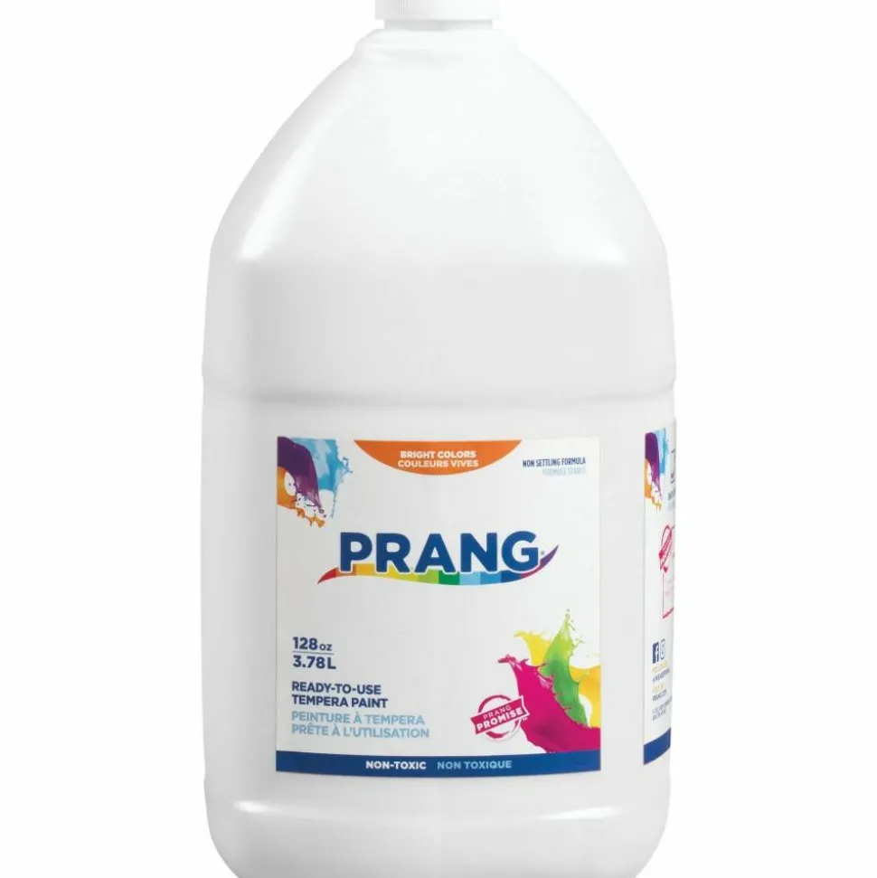 Prang Ready-To-Use Tempera Paint, 128 Oz., White