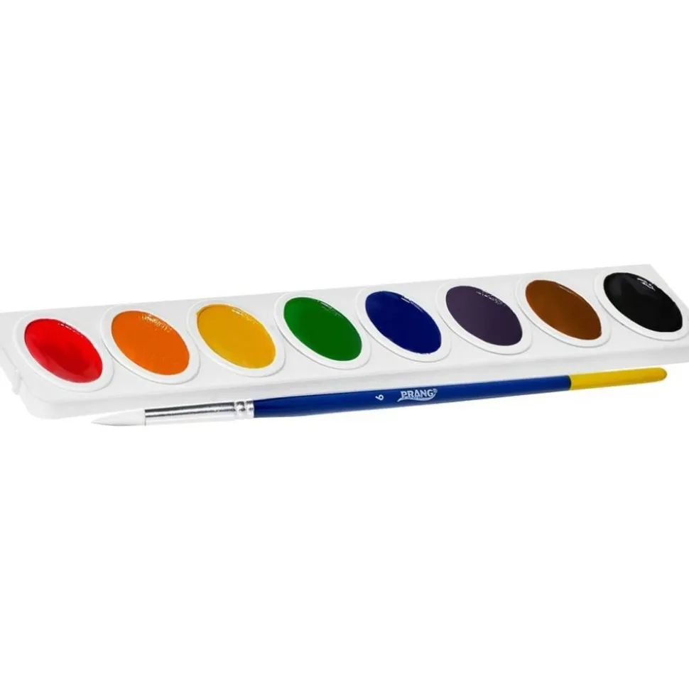 Prang Semi-Moist Watercolor Master Set, Assorted Colors, 0.17 Oz, Set Of 36