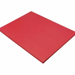 Prang SunWorks Construction Paper, 50 lb Text Weight, 18 x 24, Holiday Red, 50/Pack