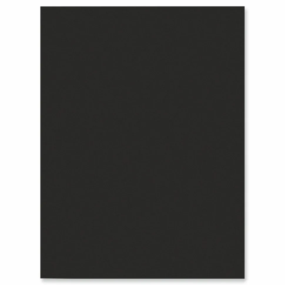 Prang SunWorks Construction Paper, 50 lb Text Weight, 9 x 12, Black, 50/Pack