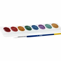 Prang Washable Glitter Watercolor Paint, Set Of 8