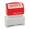 Pre-Inked Message Stamp, "Confidential", Red