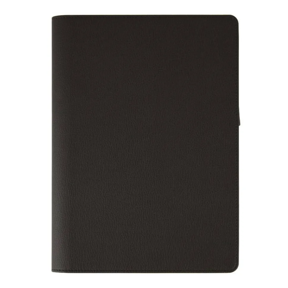 Premium Folio Notebook, Junior, 5 1/2" x 8 1/2", 1 Subject, Narrow Ruled, 120 Pages (60 Sheets), Black