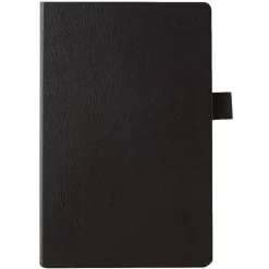 Premium Hardcover Business Journal, 8 1/2" x 5 1/2", Narrow Ruled, 192 Pages (96 Sheets), Black