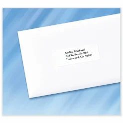 PRES-a-ply Labels, Laser Printers, 1 x 2.63, White, 30/Sheet, 100 Sheets/Box
