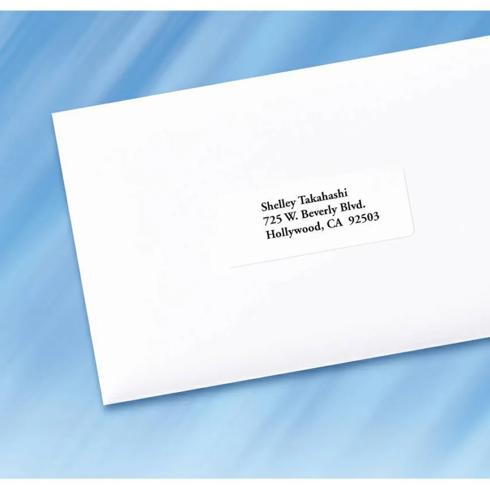 PRES-a-ply Labels, Laser Printers, 1 x 2.63, White, 30/Sheet, 100 Sheets/Box