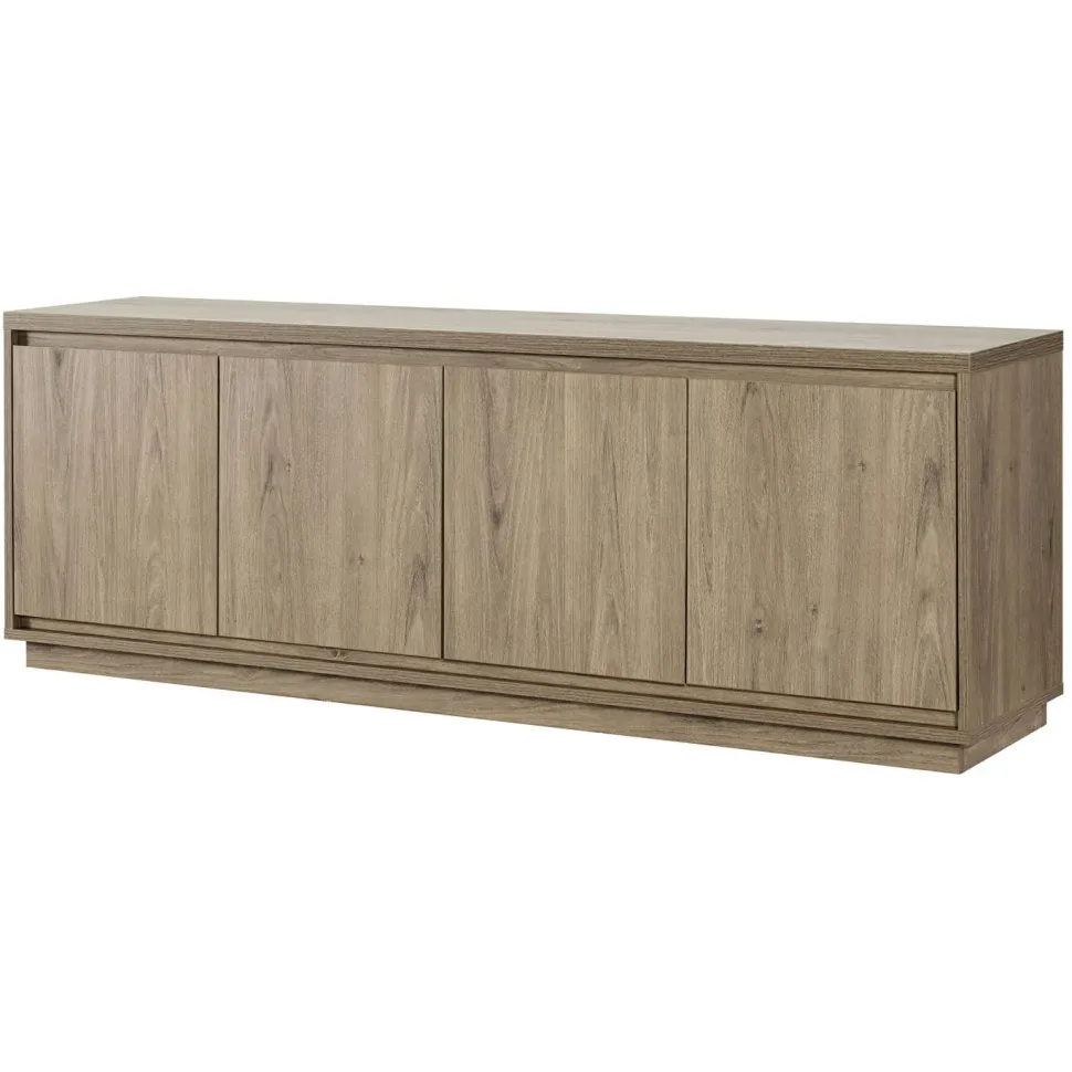 Presque Rectangular TV Stand for TV's up to 75" in Gray