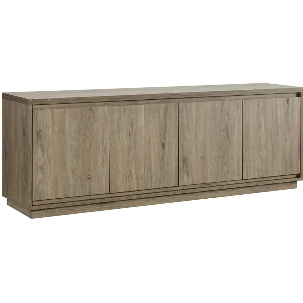 Presque Rectangular TV Stand for TV's up to 75" in Gray