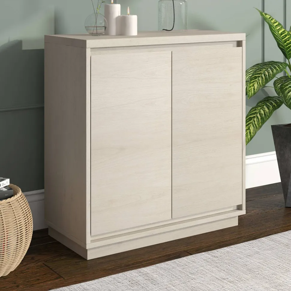 Presque 30" Wide Rectangular Accent Cabinet in Alder White