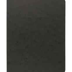 Pressboard Report Covers With Fasteners, 50% Recycled, Black, Pack Of 5