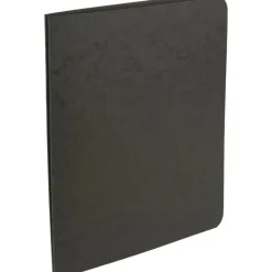 Pressboard Report Covers With Fasteners, 50% Recycled, Black, Pack Of 5