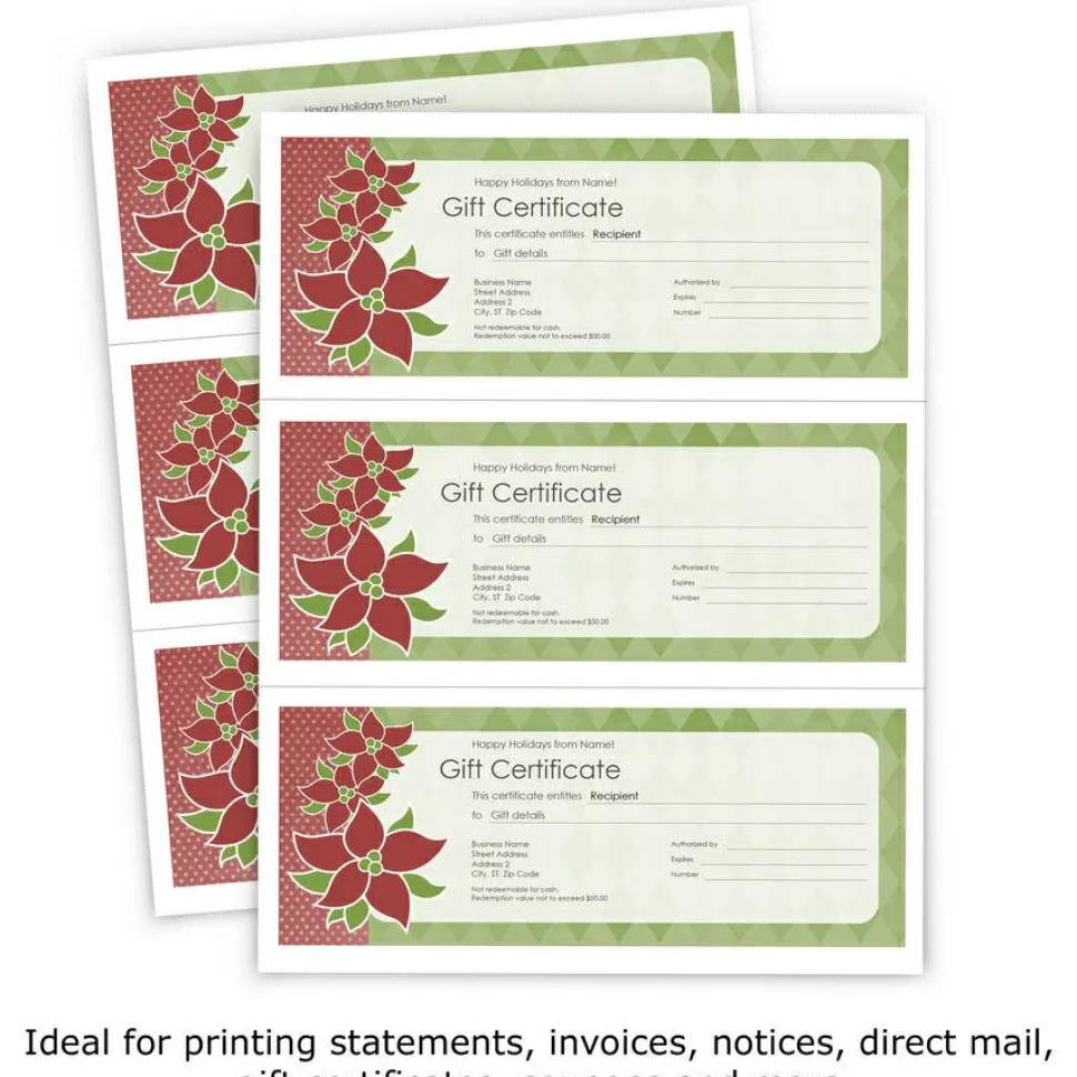 PrintWorks Professional Pre-Perforated Paper for Invoices, Statements, Gift Certificates & More