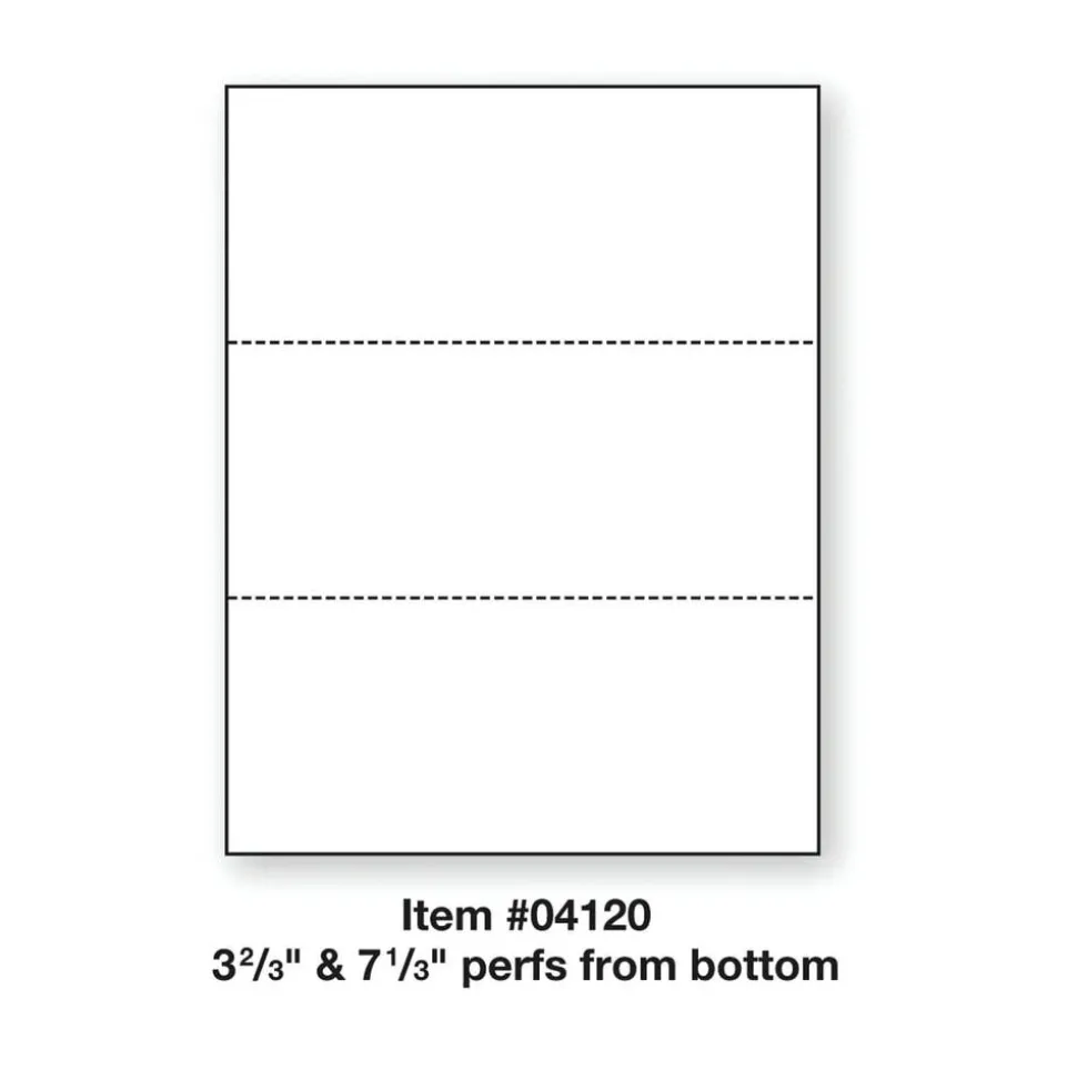 PrintWorks Professional Pre-Perforated Paper for Invoices, Statements, Gift Certificates & More