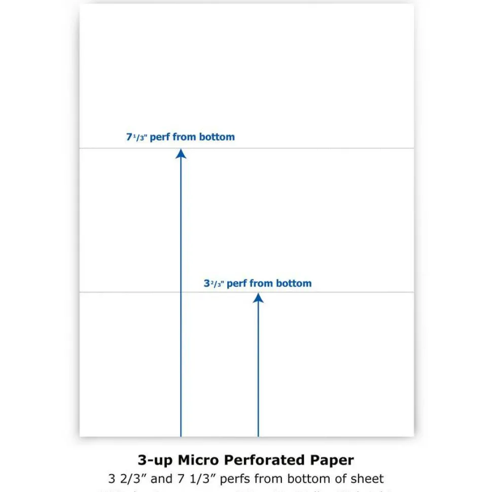 PrintWorks Professional Pre-Perforated Paper for Invoices, Statements, Gift Certificates & More