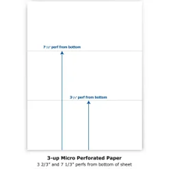 PrintWorks Professional Pre-Perforated Paper for Invoices, Statements, Gift Certificates & More