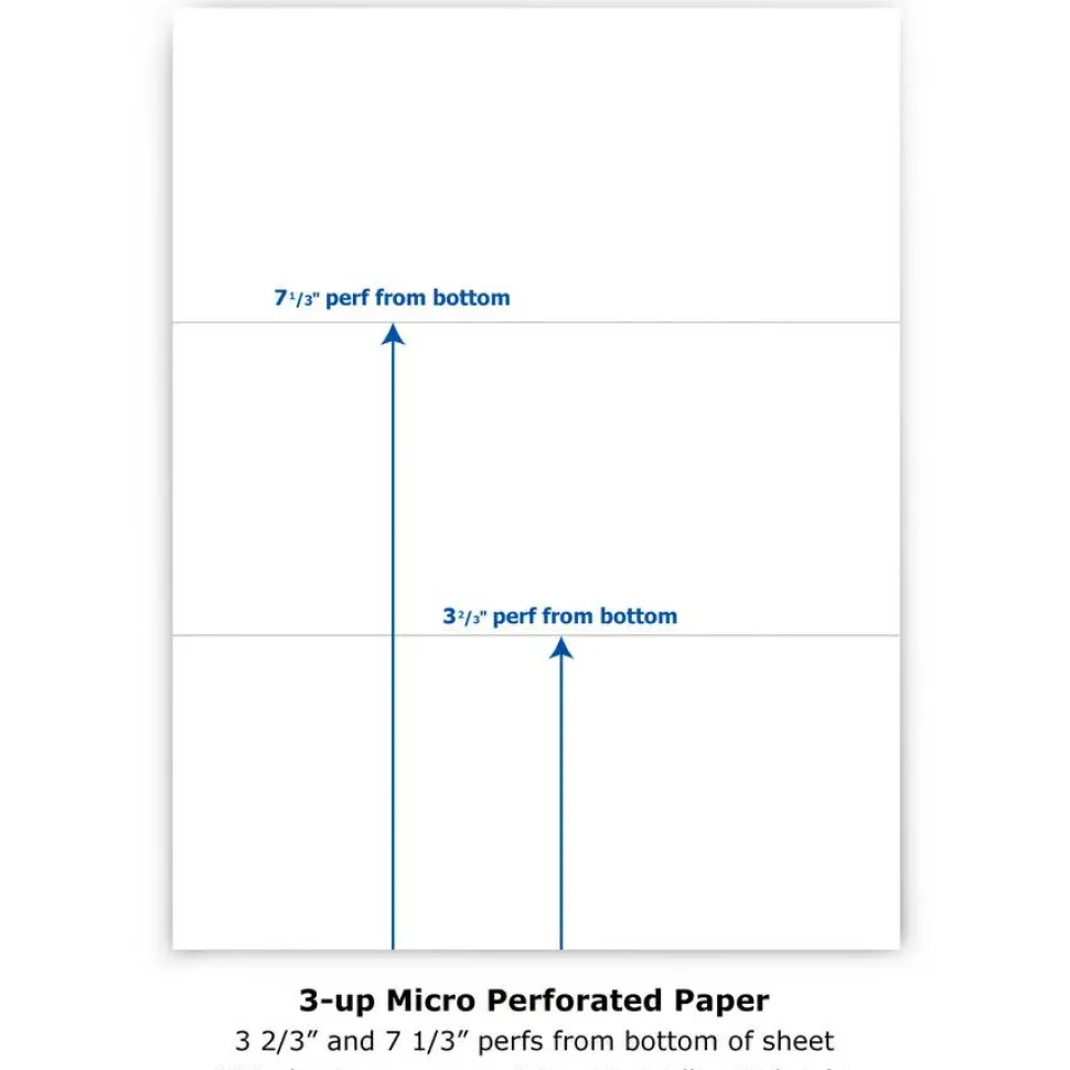 PrintWorks Professional Pre-Perforated Paper for Invoices, Statements, Gift Certificates & More