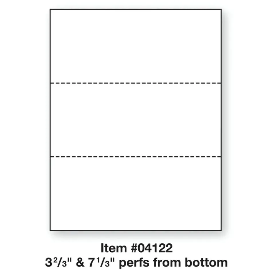 PrintWorks Professional Pre-Perforated Paper for Invoices, Statements, Gift Certificates & More