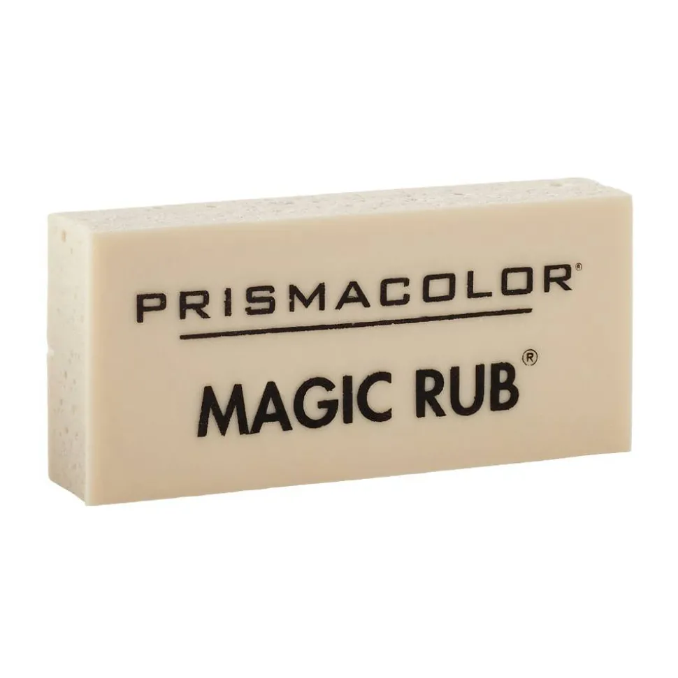 Prismacolor Magic Rub Vinyl Erasers, Beige, Pack Of 3
