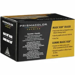 Prismacolor Magic Rub Vinyl Erasers, White, Pack Of 12