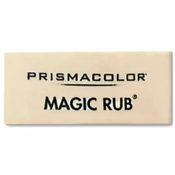 Prismacolor Magic Rub Vinyl Erasers, White, Pack Of 12