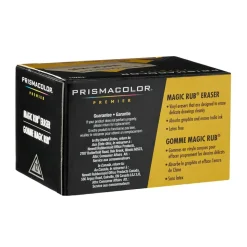 Prismacolor Magic Rub Vinyl Erasers, White, Pack Of 12