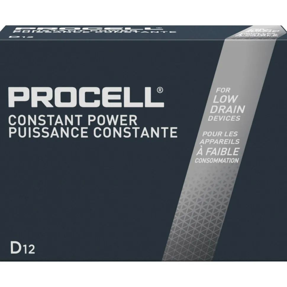 Procell by Duracell Alkaline D Battery Boxes of 12
