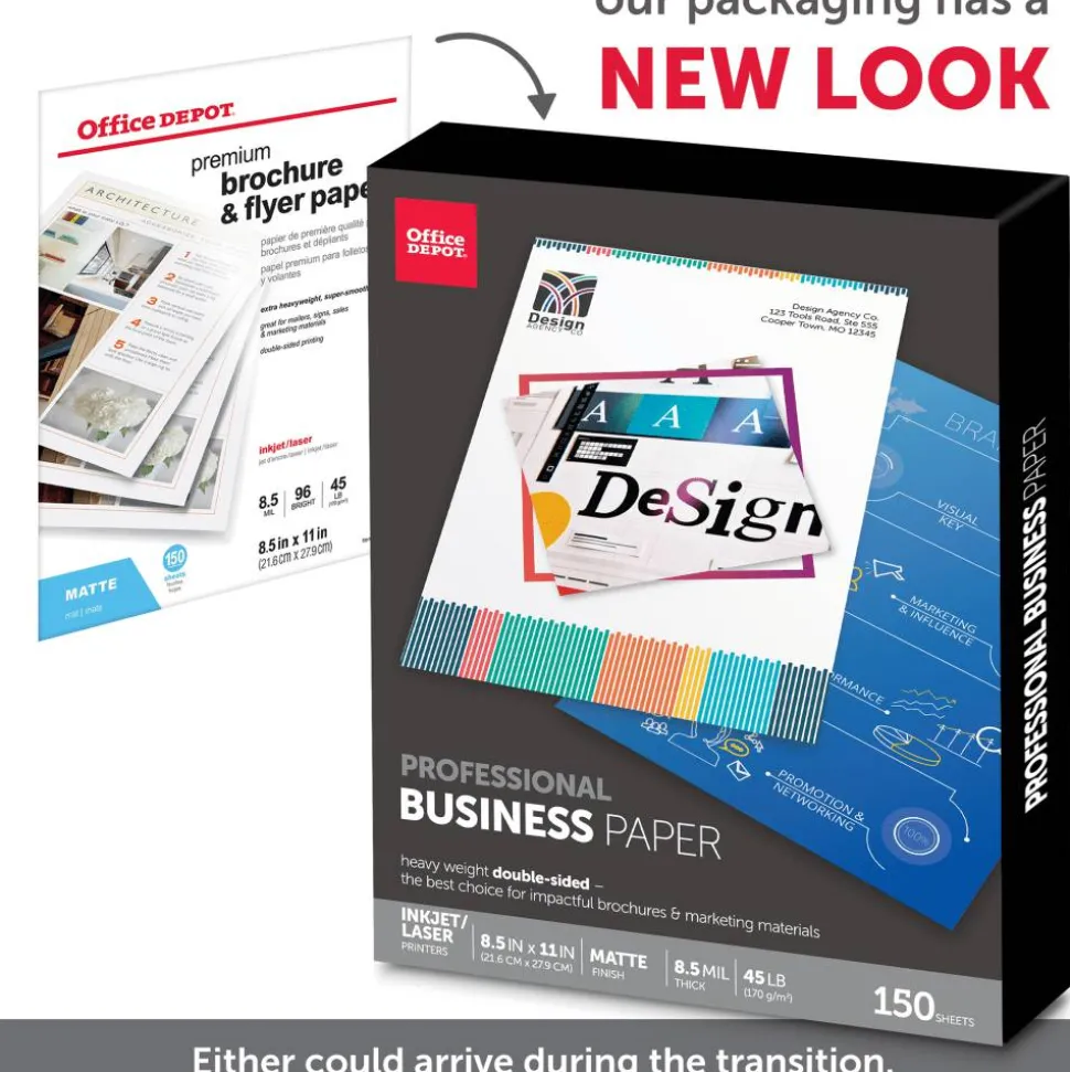 Professional Business Paper, Matte, Double-Sided, Letter, White, Pack Of 150 Sheets