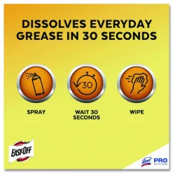 Professional EASY-OFF Fume-Free Max Oven Cleaner, Foam, 24 oz Aerosol Spray