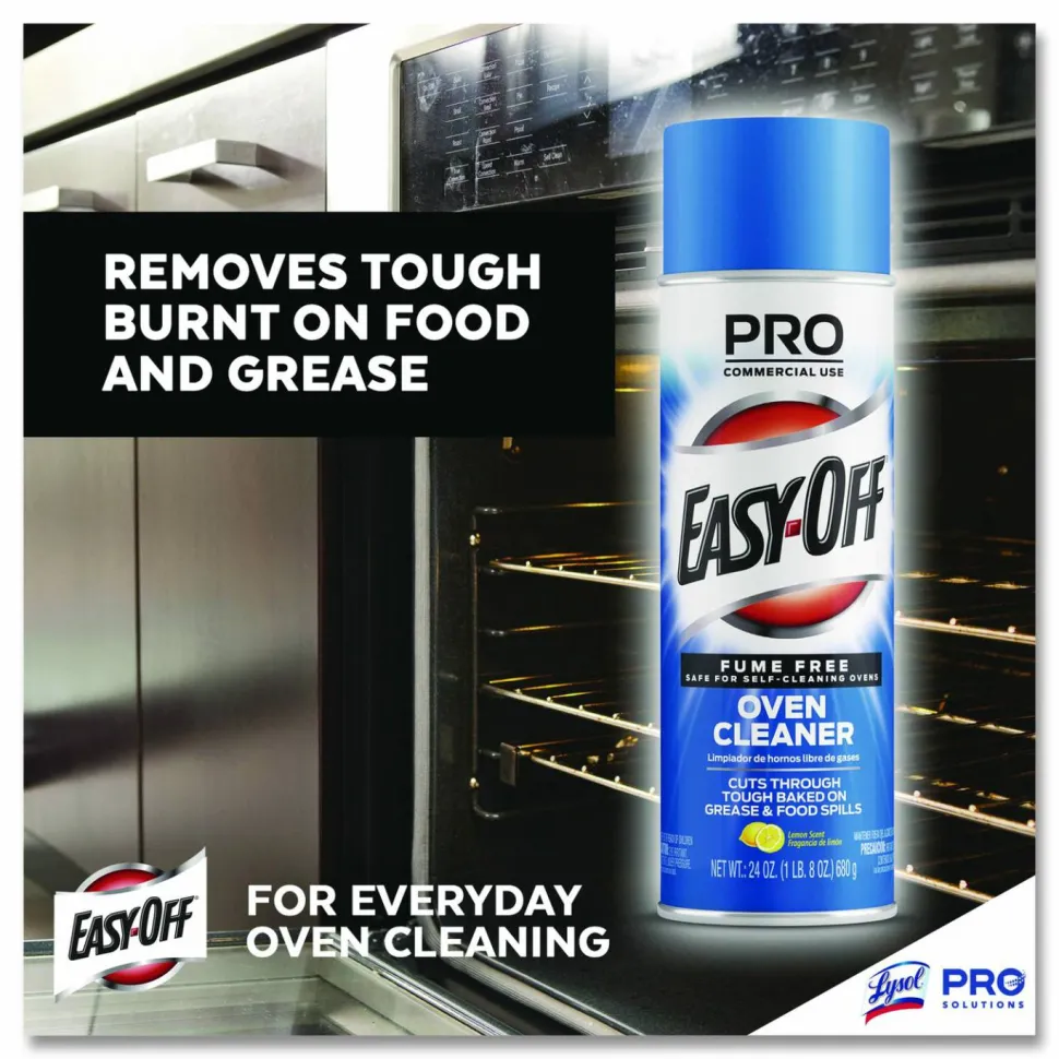 Professional EASY-OFF Fume-Free Max Oven Cleaner, Foam, 24 oz Aerosol Spray