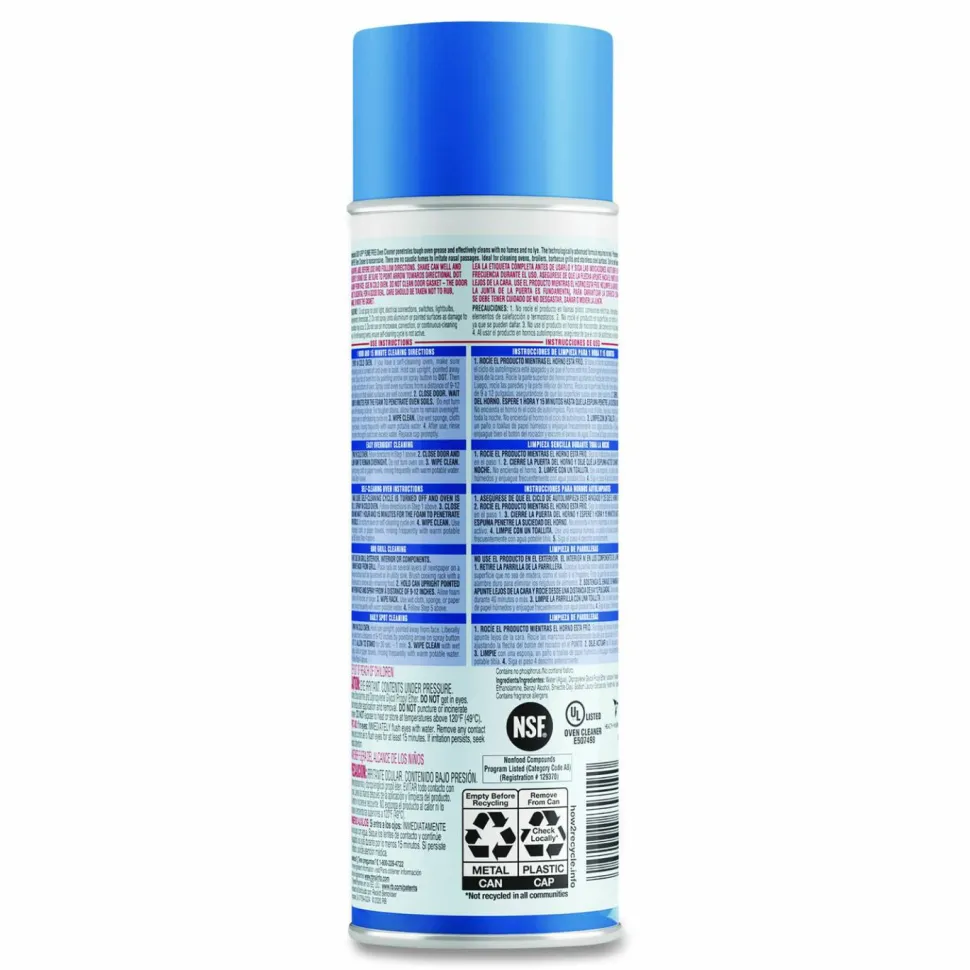 Professional EASY-OFF Fume-Free Max Oven Cleaner, Foam, 24 oz Aerosol Spray