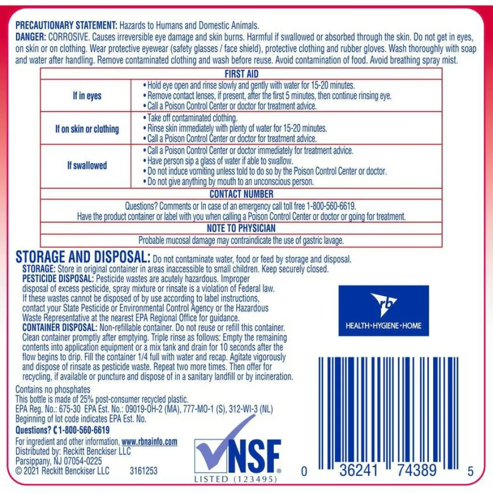 Professional Lysol No Rinse Sanitizer