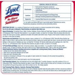 Professional Lysol No Rinse Sanitizer