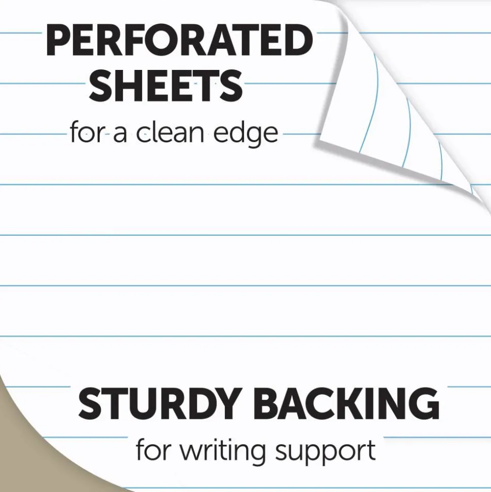 Professional Steno Book, 6" x 9", Gregg Ruled, 100 Sheets, White