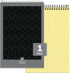 Professional Steno Book, 6" x 9", Gregg Ruled, 100 Sheets, Canary