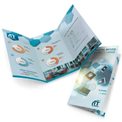 Professional Trifold Business Paper, Glossy, Double-Sided, Letter Size, White, Pack Of 100 Sheets