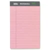 Professional Writing Pads, 5" x 8", Narrow Ruled, Assorted Colors, 50 Sheets, Pack Of 6