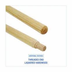 Pro Line Heavy Duty Threaded End Broom Handle, 1 1/8