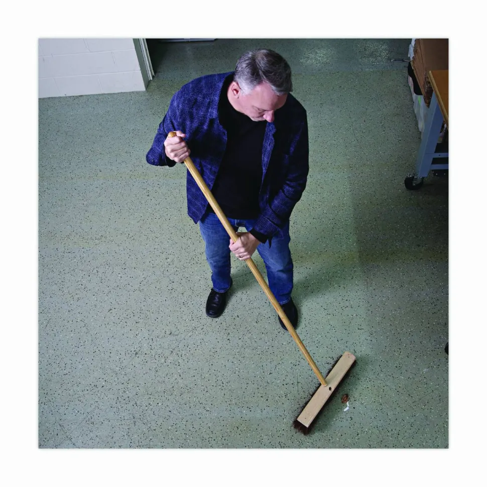 Pro Line Heavy Duty Threaded End Broom Handle, 1 1/8" Diameter, 60" Length