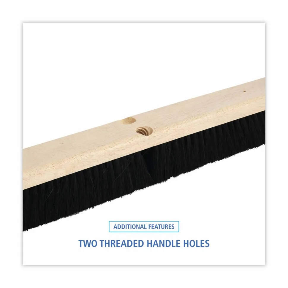Pro Line 24" Push Broom, Tampico, Black