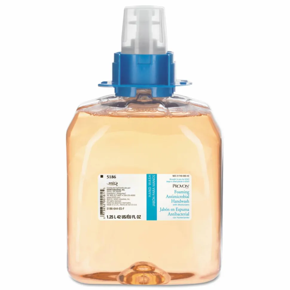 PROVON Foaming Antimicrobial Handwash/Moisturizer Refill, For FMX-12 Dispenser, Light Floral Scent, 1,250 mL