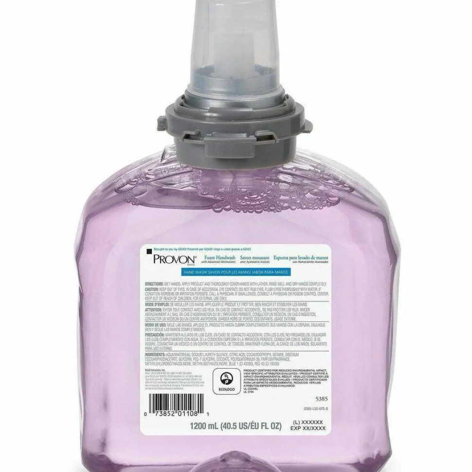 PROVON Foaming Handwash with Advanced Moisturizers Refill, Refreshing Cranberry Scent, 1,200 mL, 2/Carton