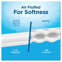 Puffs Ultra Soft 2-Ply Facial Tissue, White, 56 Tissues Per Box, Case Of 24 Boxes