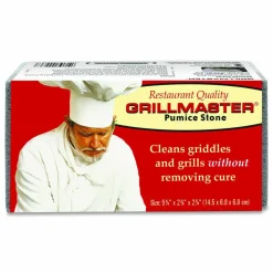 Pumie Grillmaster Griddle and Grill Cleaning Brick, 5.75 x 2.75, Gray, 12/Carton