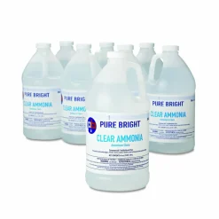 Pure Bright Clear Ammonia, 64 oz Bottle, 8/Carton