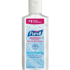 PURELL Advanced Hand Sanitizer Refreshing Gel for First Aid Providers, 4 fl oz Flip-Cap Bottle (Pack of 24)