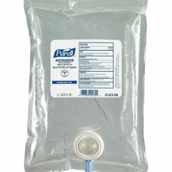 PURELL Advanced Hand Sanitizer Green Certified Gel Refill, For CS2 Dispensers, 1,000 mL, Fragrance-Free, 8/Carton