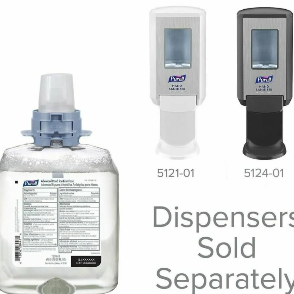 Purell Advanced Hand Sanitizer Foam Refills, 40.57 Oz, Pack Of 4 Refills