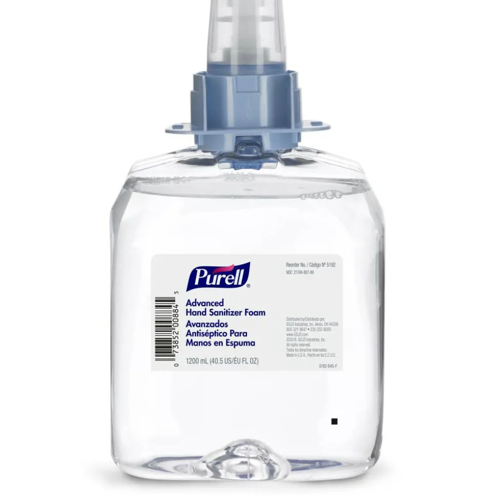 Purell Advanced Hand Sanitizer Foam Refills, 40.57 Oz, Pack Of 4 Refills