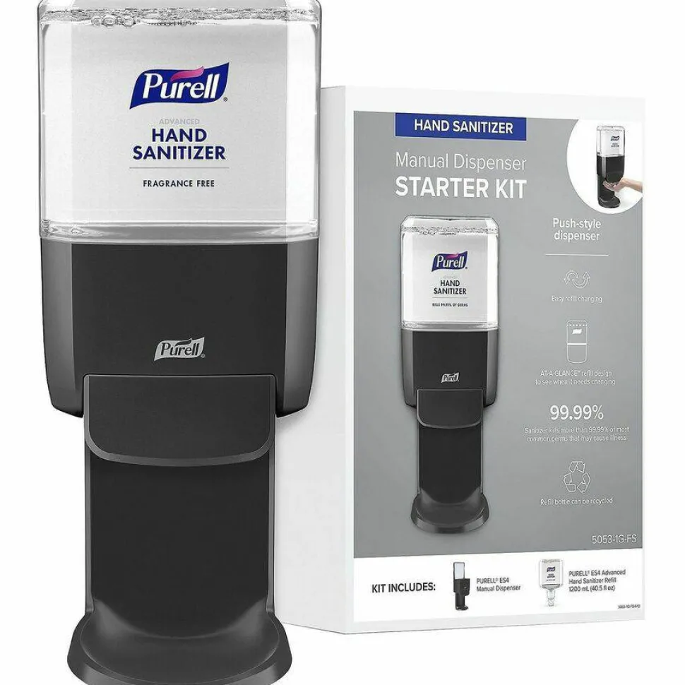 PURELL Advanced Hand Sanitizer Foam ES4 Starter Kit, 1,200 mL, Graphite